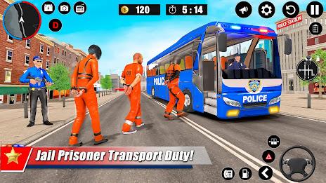 Police Bus Simulator Bus Games ဖန်သားပြင်ဓာတ်ပုံ 1