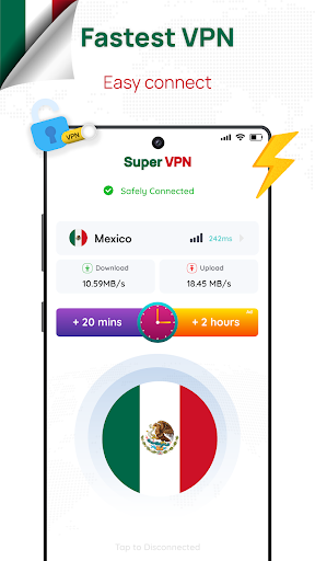 Mexico VPN - Get Mexican IP Tangkapan skrin 0