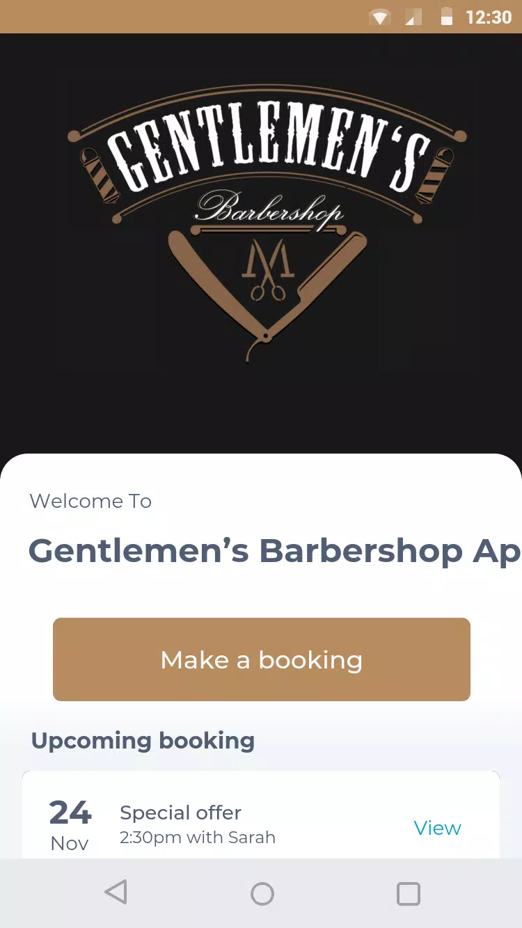 Gentlemen’s Barbershop App Tangkapan skrin 0