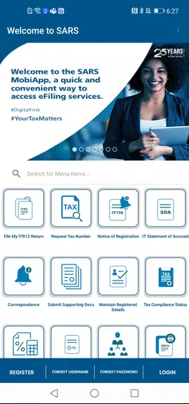 SARS Mobile eFiling Captura de tela 0