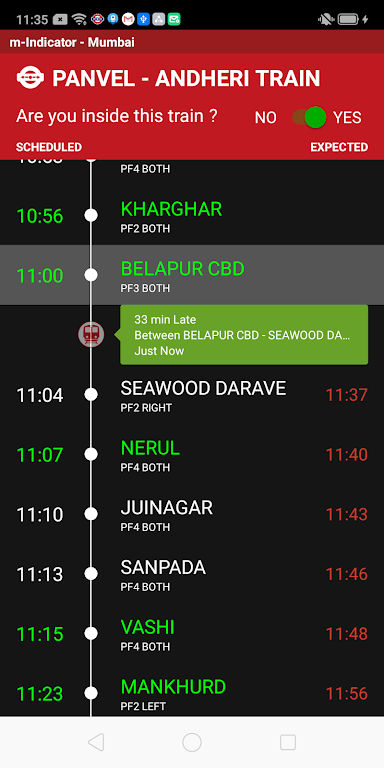 m-Indicator: Mumbai Local স্ক্রিনশট 1