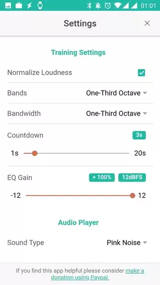 Audio Training EQ and Feedback Schermafbeelding 1