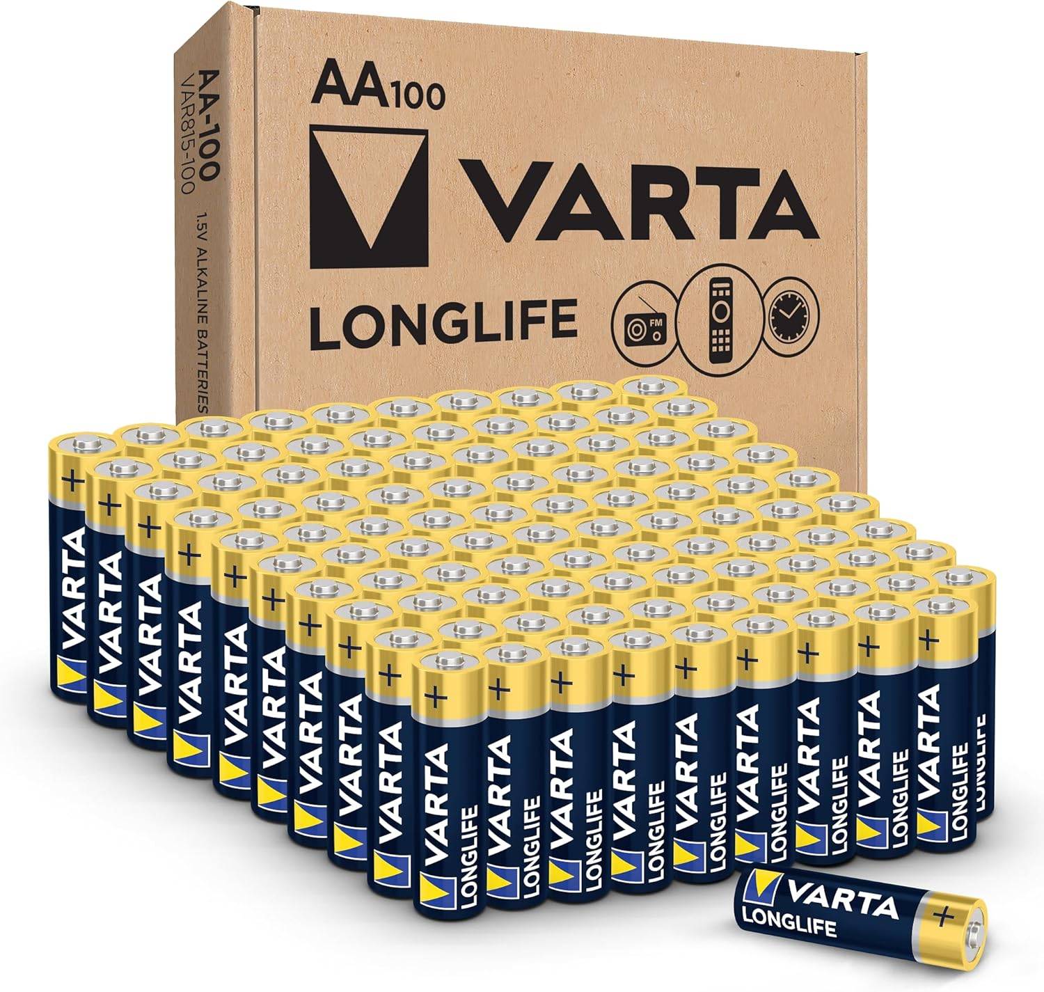 Varta longlife aa baterya (100 pack)