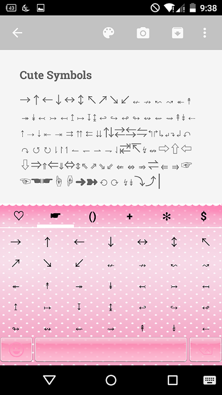 Cute Symbols - Emoji Keyboard♤ Captura de tela 0