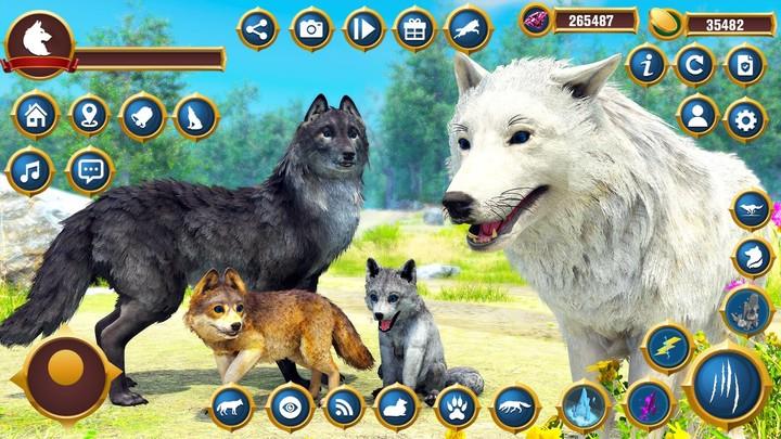 Arctic Craft Wolf Family Sim 스크린샷 2