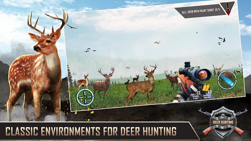 Deer Hunting Simulator Games Tangkapan skrin 2