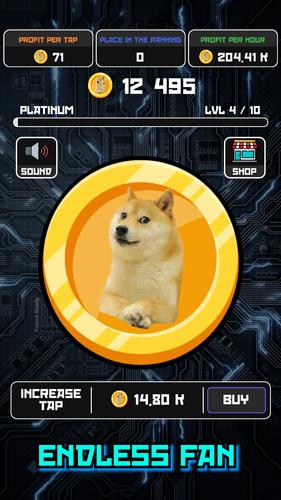 Crypto Clicker Doge Coin Idle Captura de tela 2