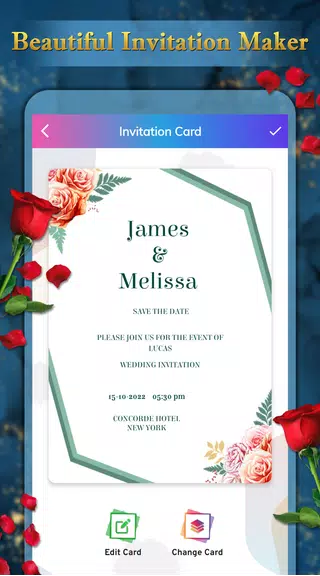 Invitation Card Maker - RSVP Captura de pantalla 3