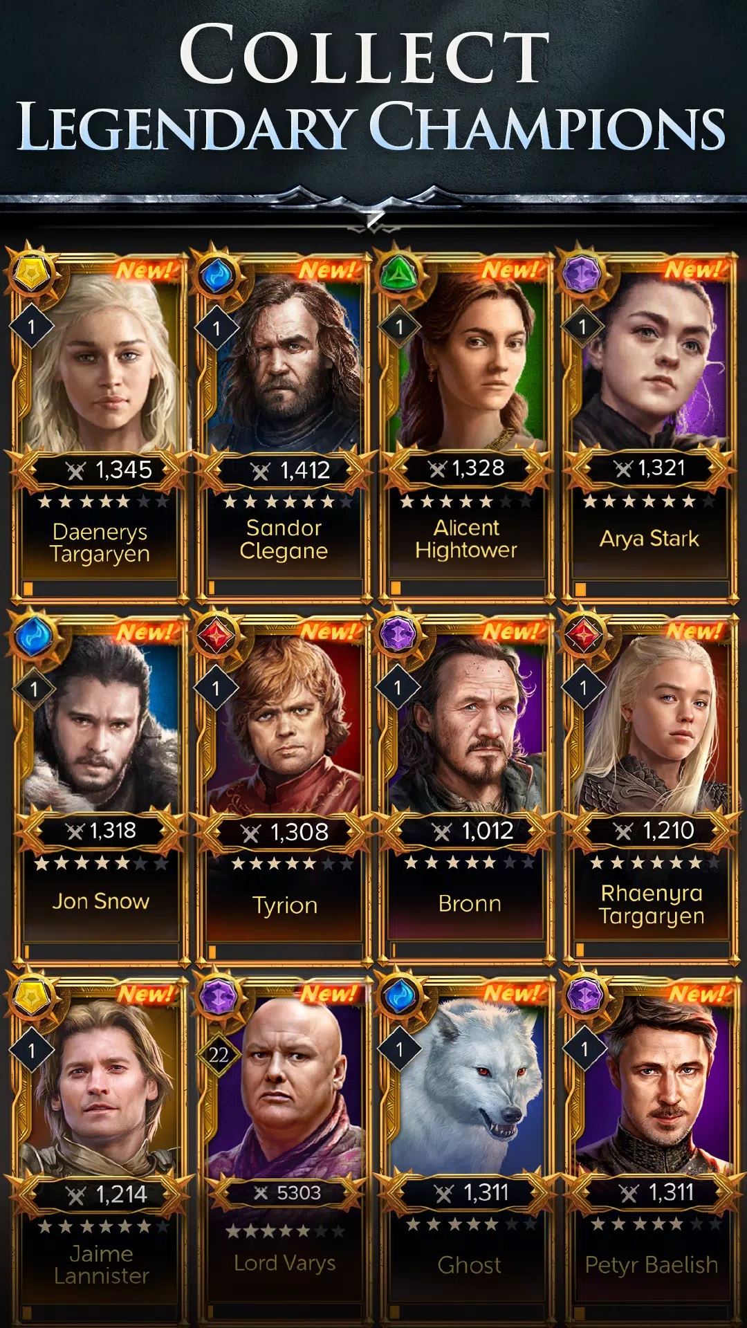 Game of Thrones: Legends RPG Schermafbeelding 0