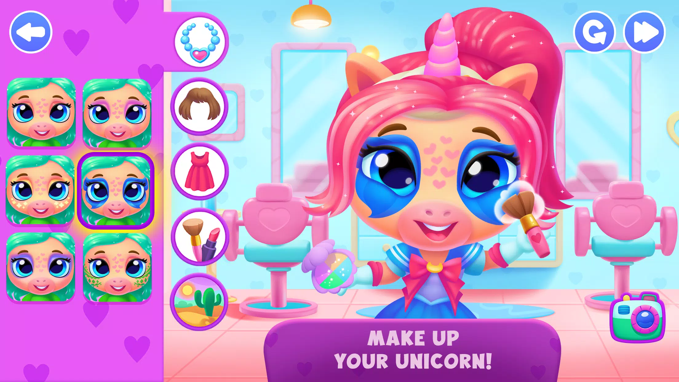 Unicorn Dress up games kids Zrzut ekranu 3