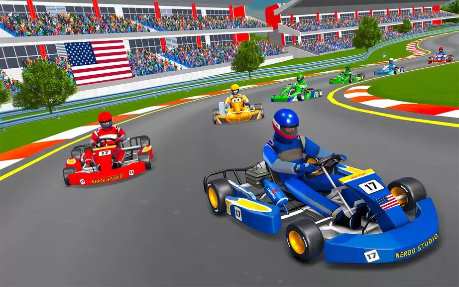 Go Kart Racing Games 3D Stunt ภาพหน้าจอ 2