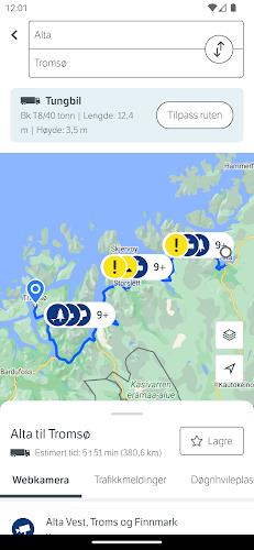 Vegvesen trafikk Zrzut ekranu 3