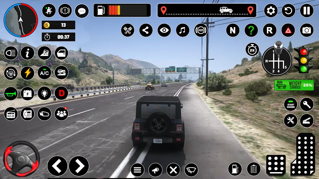 Offroad Jeep Driving & Parking Mod スクリーンショット 0