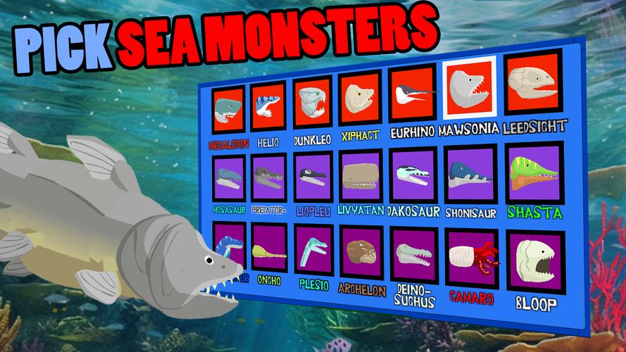 Megalodon Fights Sea Monsters Captura de pantalla 1