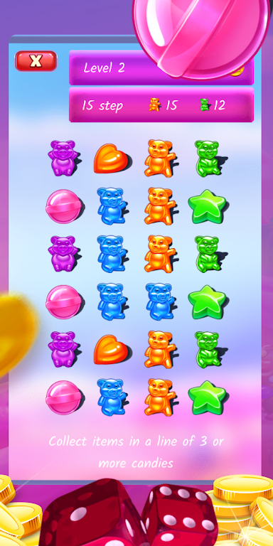 Sugar Rush ဖန်သားပြင်ဓာတ်ပုံ 2