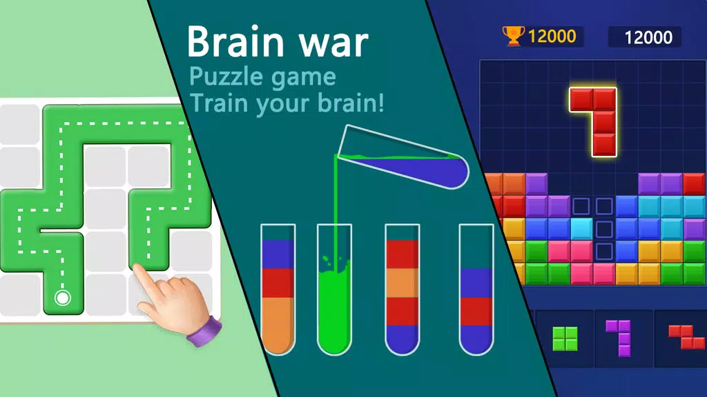 Brain war - puzzle game Ekran Görüntüsü 0