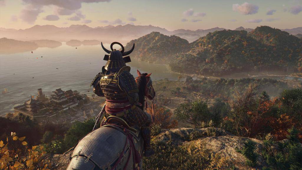 Yasuke overlooking a coastal vista in Assassin's Creed Codename: Red