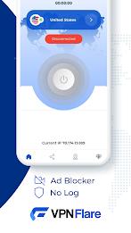VPN FLARE - SECURE & FAST VPN ภาพหน้าจอ 1