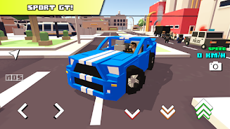 Blocky Car Racer - racing game Скриншот 0