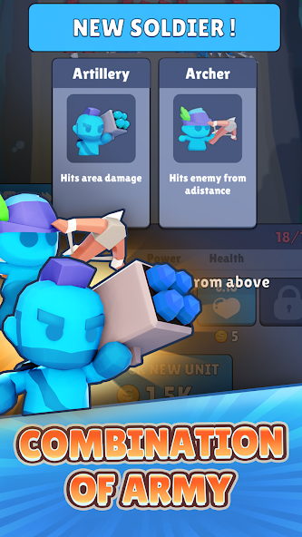 Army Clash Mod ဖန်သားပြင်ဓာတ်ပုံ 1