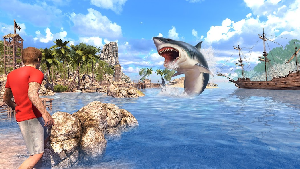Angry Shark Games: Game 2024 Mod 스크린샷 0
