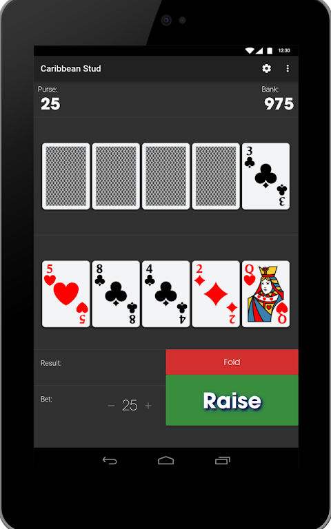 Caribbean Stud - Poker Style Card Game Capture d'écran 1