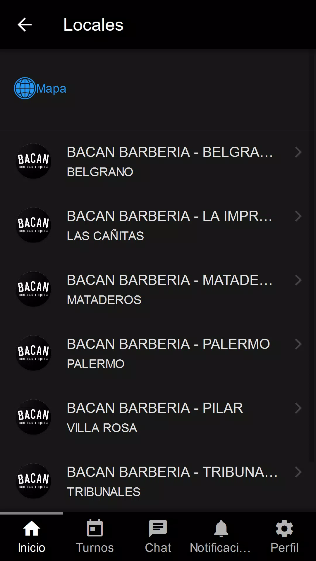 Bacan barbería y peluquería Screenshot 1