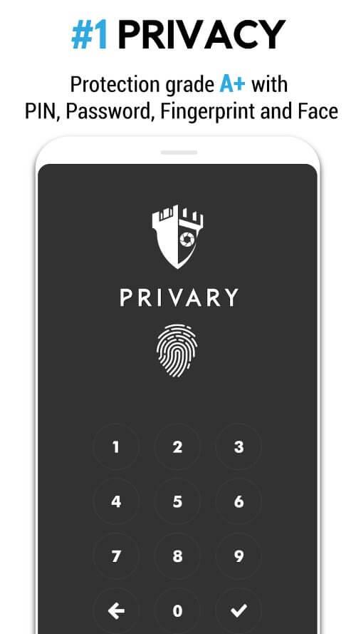 PRIVARY Secure Photo Vault Screenshot 1