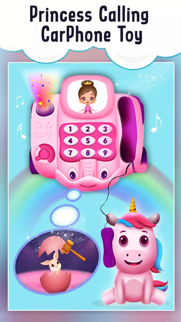 Baby Princess Car phone Toy স্ক্রিনশট 0