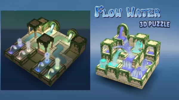Flow Water Fountain: 3D Rotation Puzzle