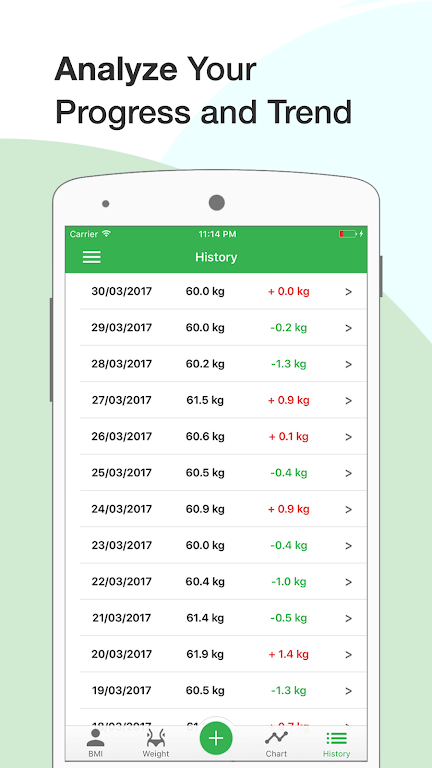 BMI Calculator: Weight Tracker スクリーンショット 3