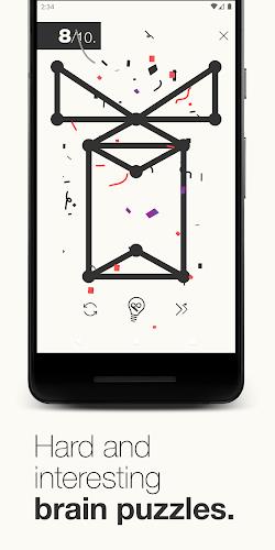 1Line & dots. Puzzle game. Скриншот 2