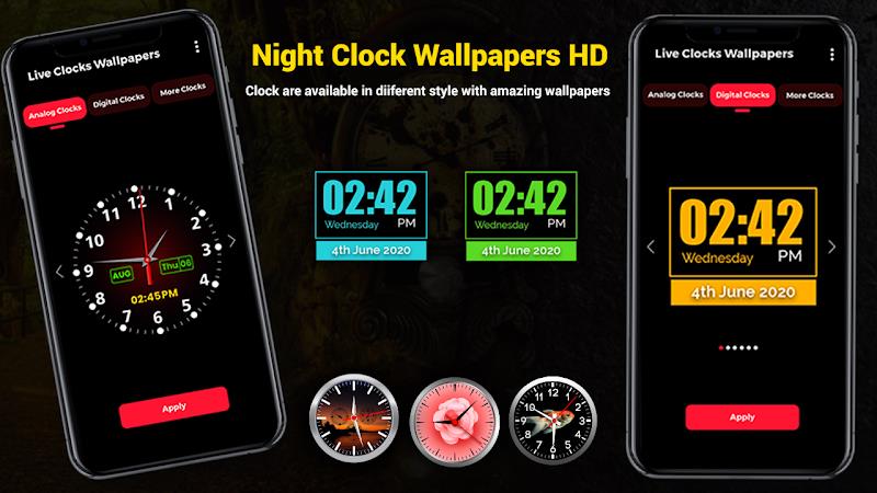 Smart Digital Clock Wallpapers Captura de pantalla 2