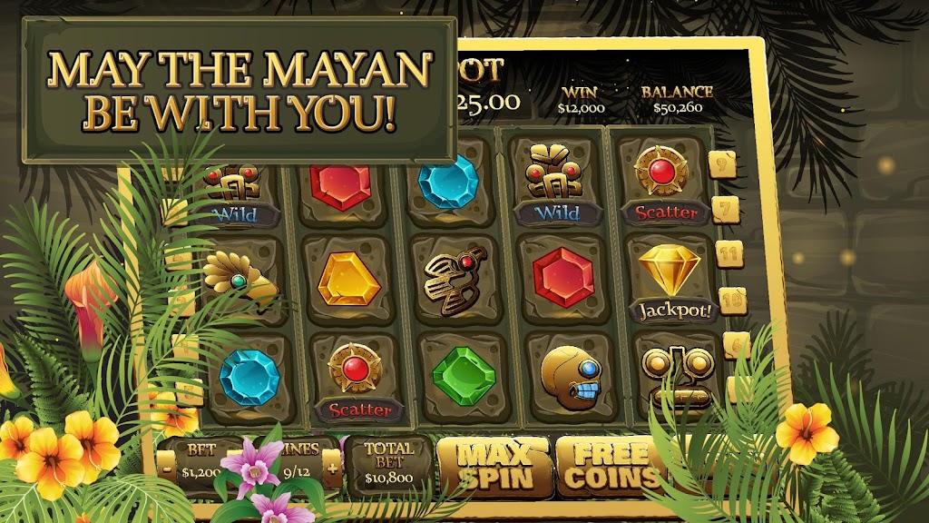 Mayan Ruins Slots Captura de pantalla 1
