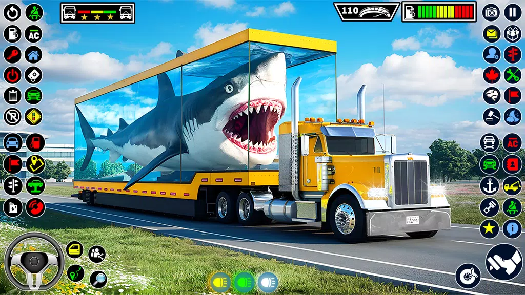Sea Animal Transport Truck Sim Tangkapan skrin 0