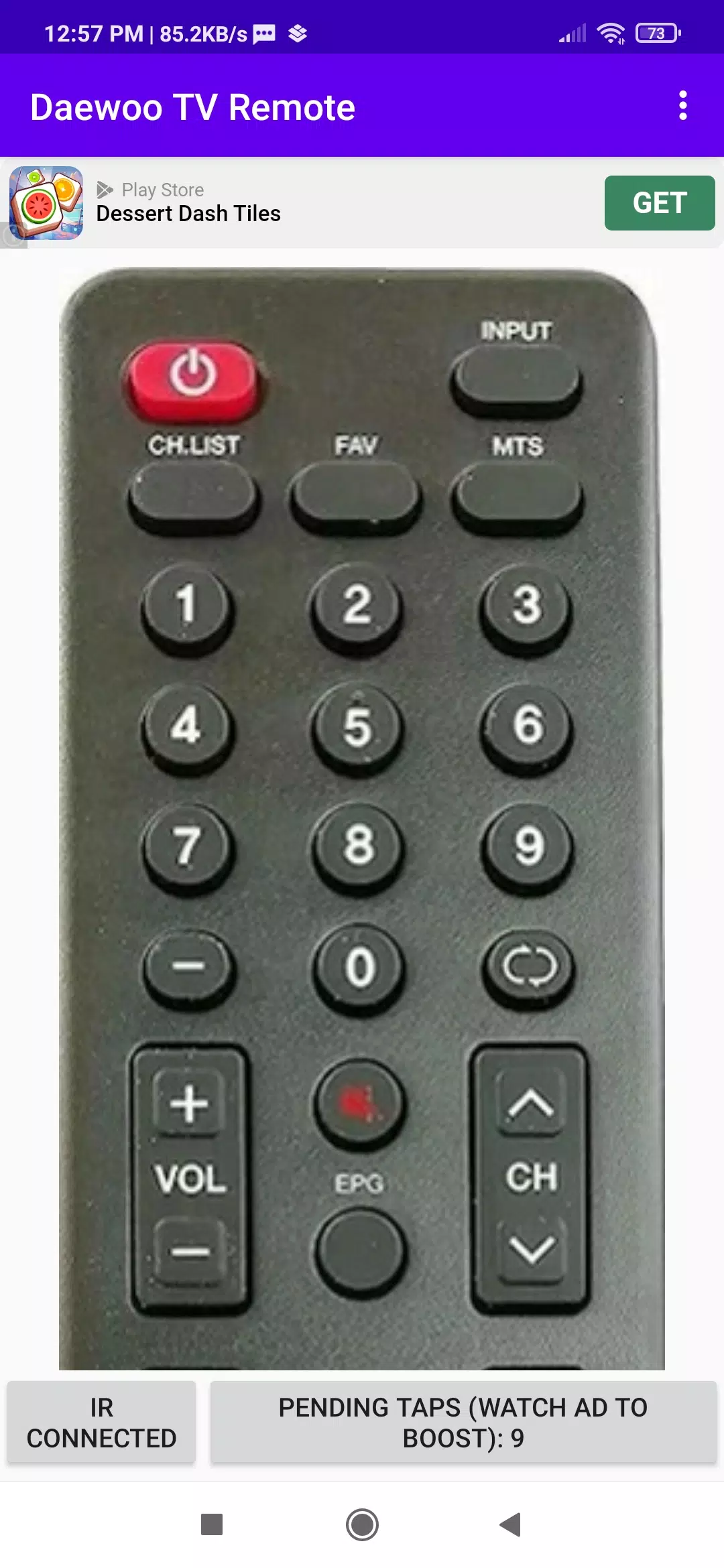 Daewoo TV Remote App 스크린샷 1