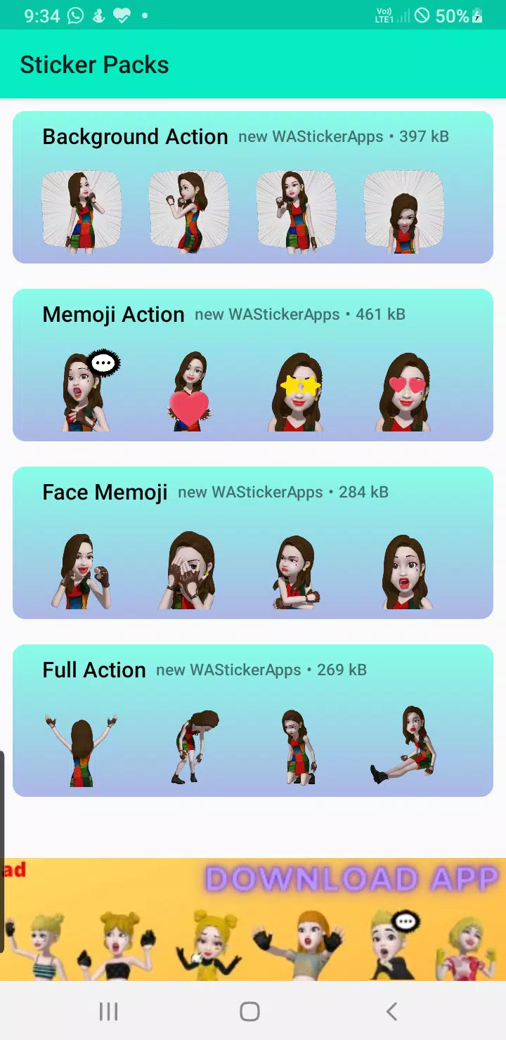 3d emoji stickers for whatsapp Скриншот 0