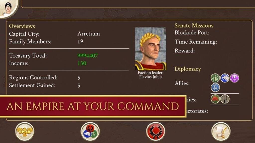 Feral Interactive Liberações Imperium Update for Roma: Total War