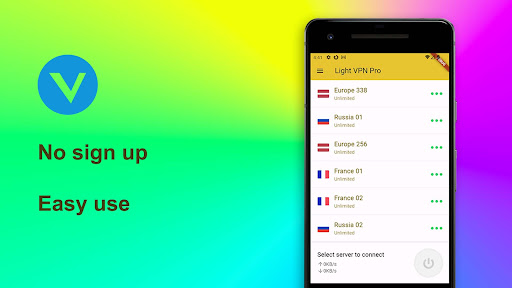 VPN Light - Easy use Ảnh chụp màn hình 1