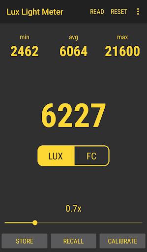 Lux Light Meter Pro Zrzut ekranu 1