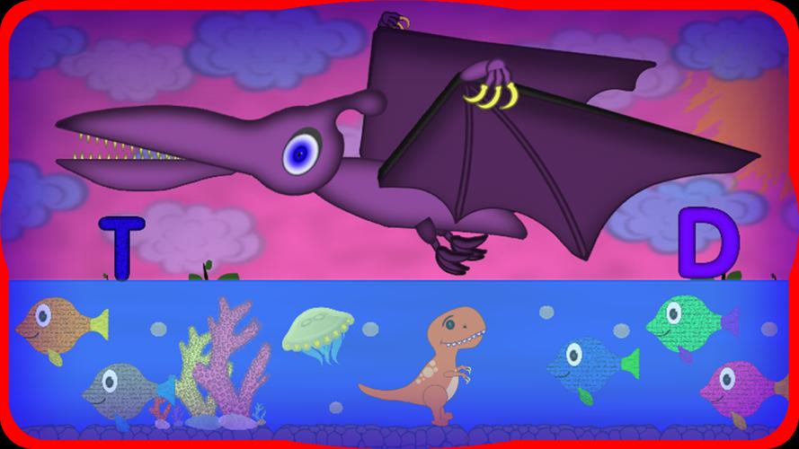 Dino ABC and puzzles Captura de tela 1