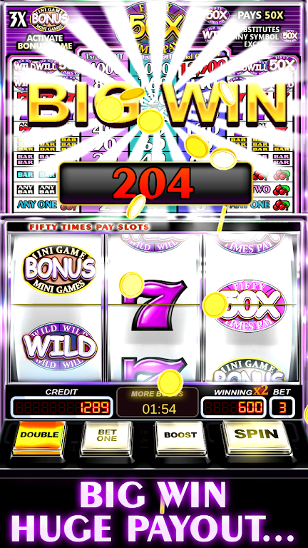 Free Slot Machine 50X Pay Ekran Görüntüsü 1