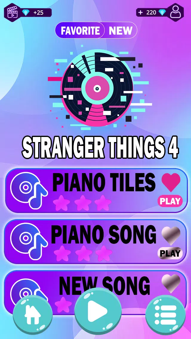 Schermata Stranger Things 4 Piano Tiles 0