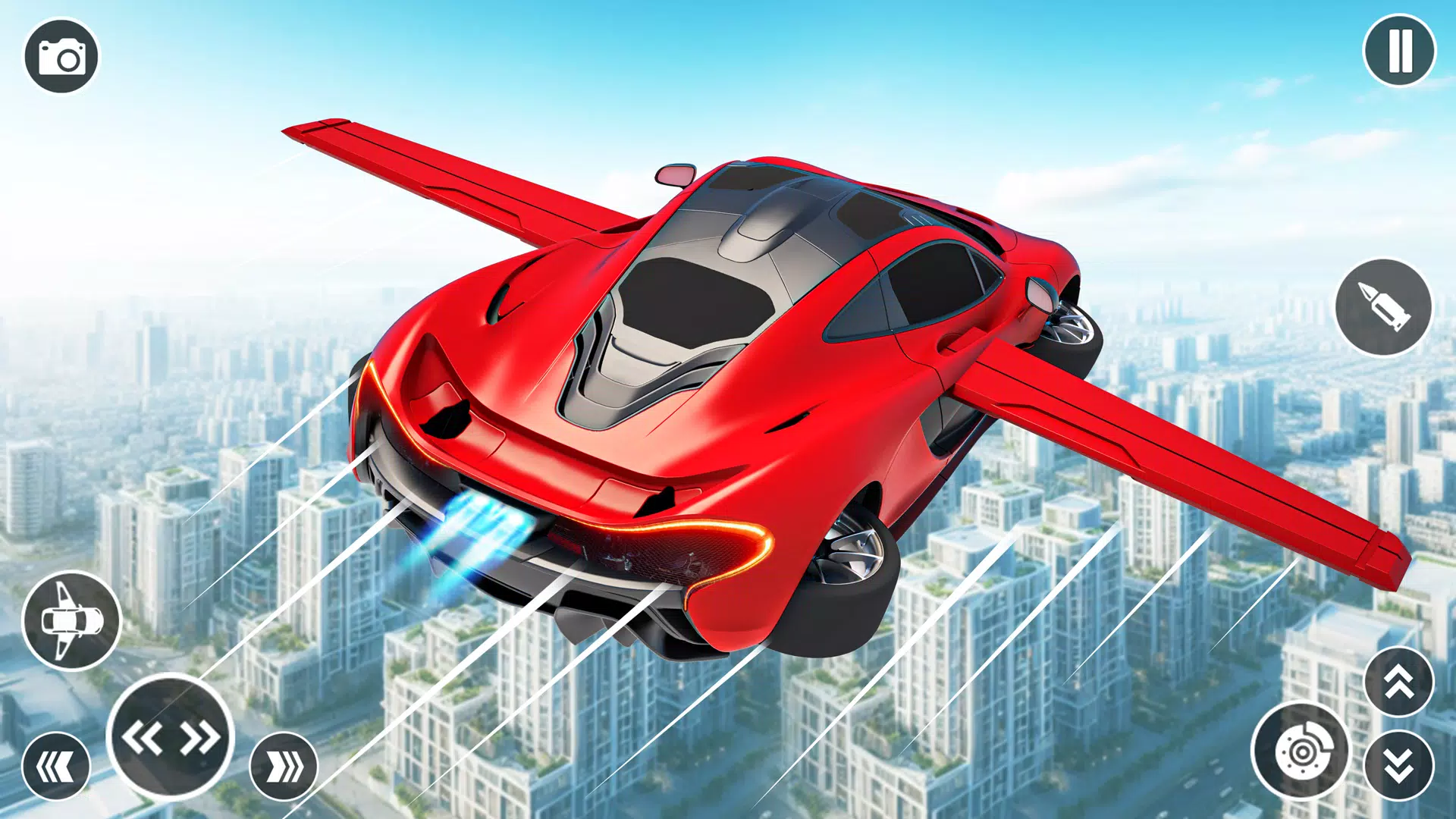 Flying Car Robot Shooting Game Ảnh chụp màn hình 0