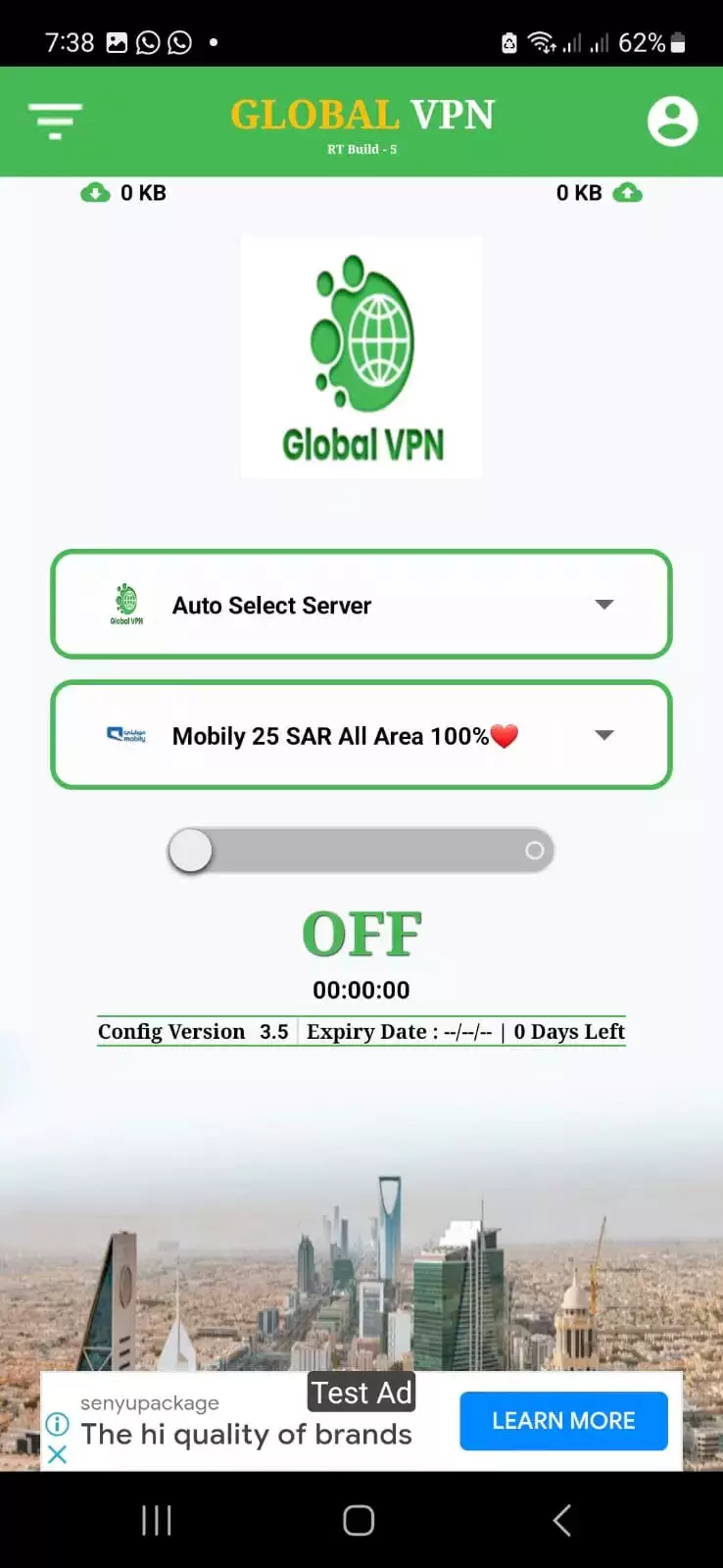 Global VPN Zrzut ekranu 1