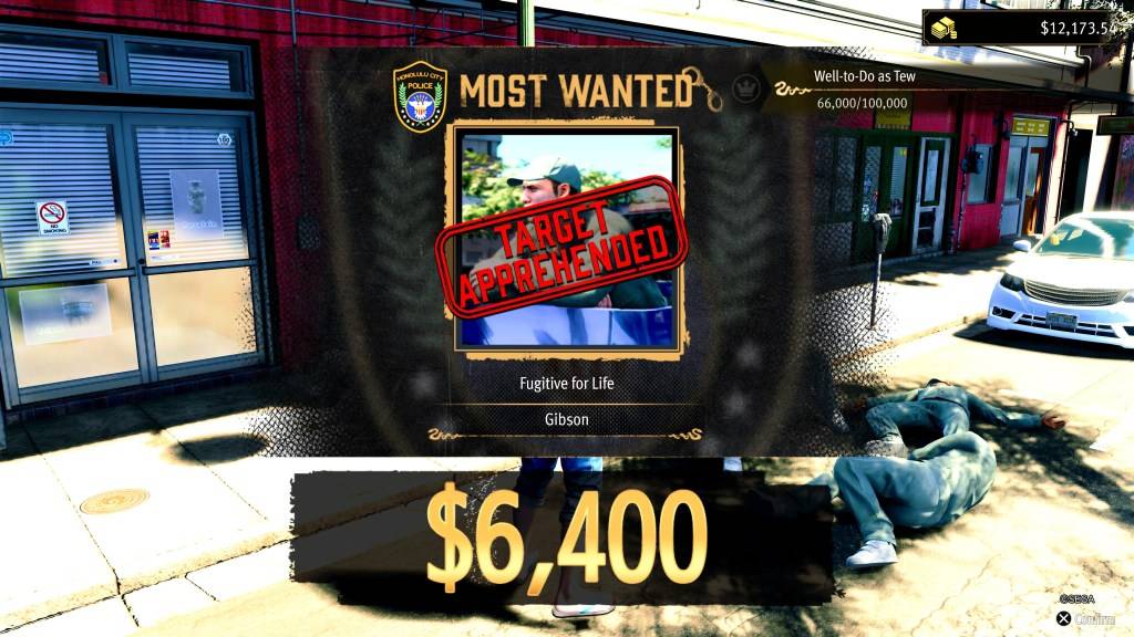 Skrin Penyelesaian Bounty di Like A Dragon: Pirate Yakuza di Hawaii