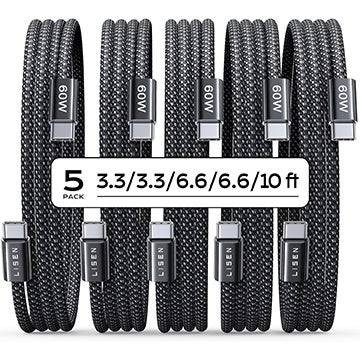 5-প্যাক ইউএসবি টাইপ-সি কেবলগুলি এখন $ 8
