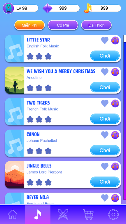 Music Tiles 2 - Fun Piano Game Ảnh chụp màn hình 2