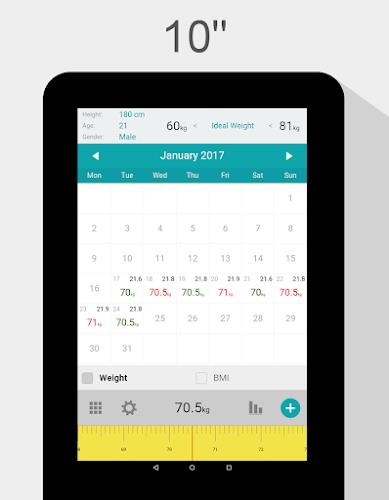 Weight Calendar স্ক্রিনশট 2