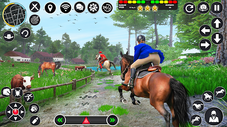 Horse Racing Games Horse Rider Скриншот 0